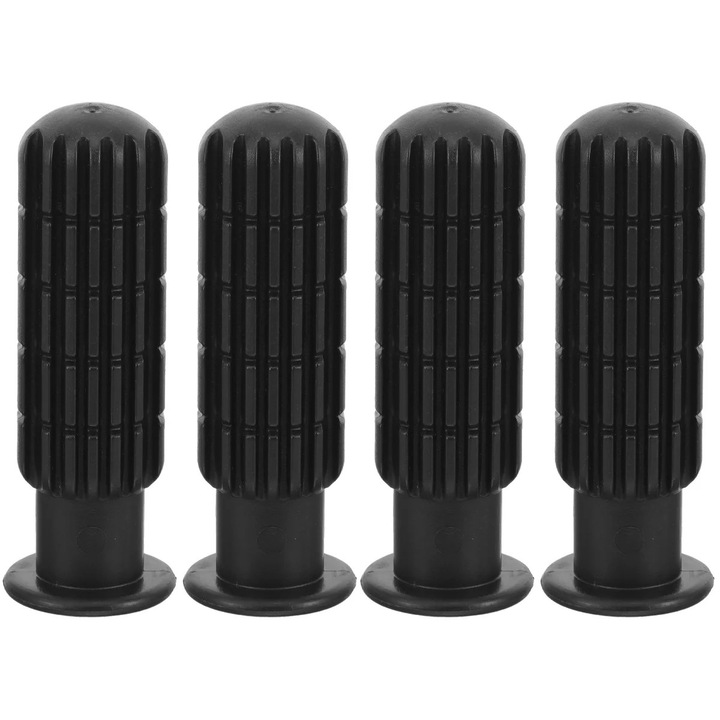 Manere pentru masa de fotbal, set de 2 perechi, PVC, negru, 8.50x3.00x3.00cm