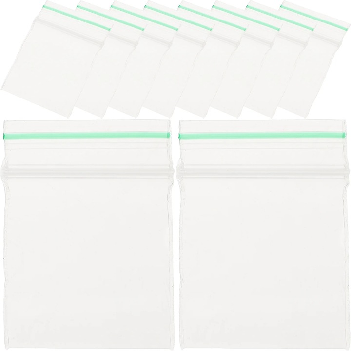 Set 100 pungi mini transparente, 4x3.1x0.1cm