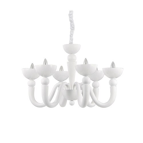 Lustra, BON BON SP6 BIANCO, IDEAL LUX, Alb