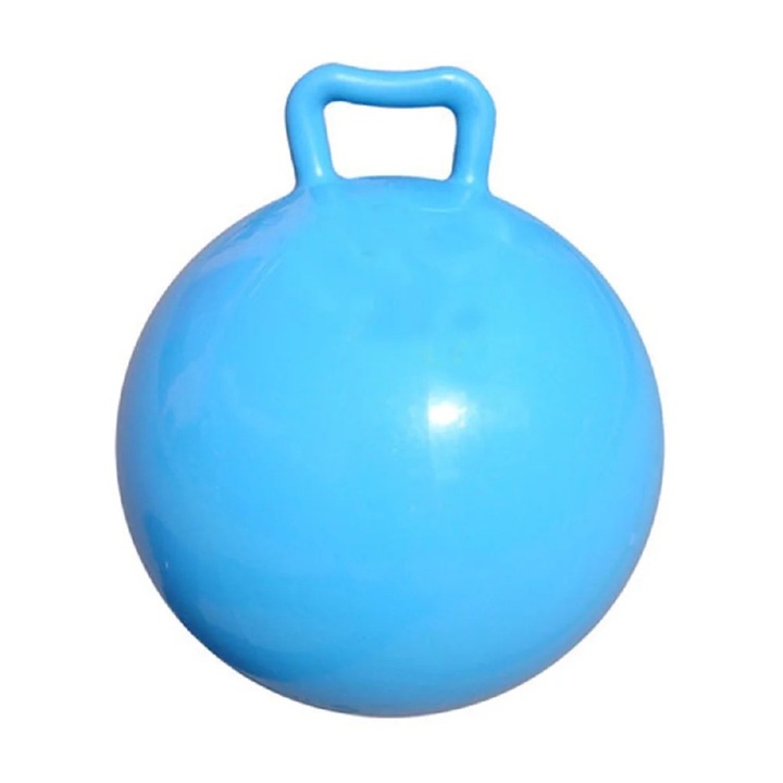 Minge gonflabila albastra, 44cm, pentru copii, set de activitati interioare si exterioare