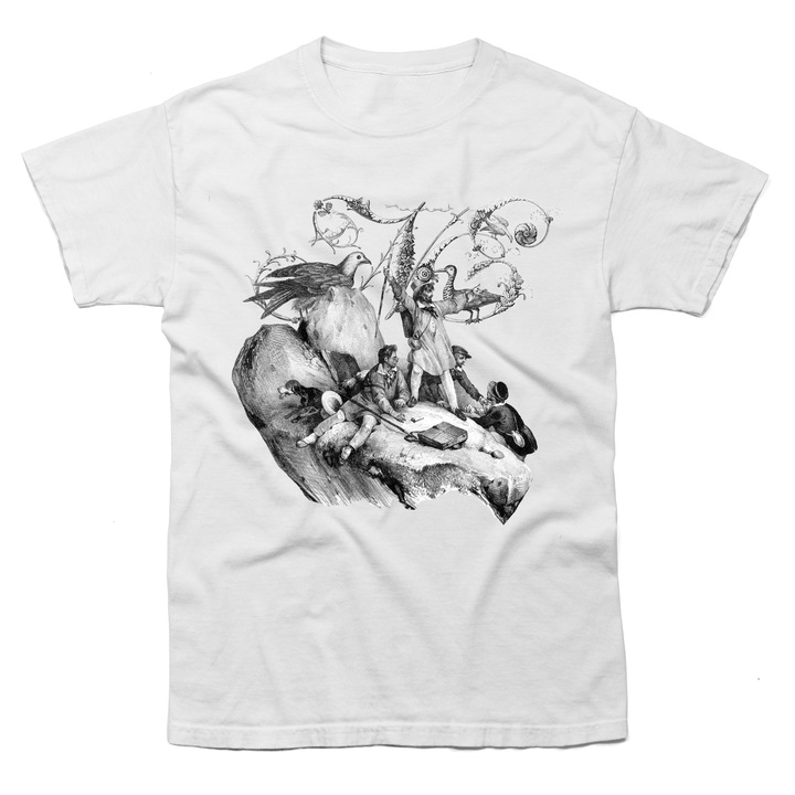 Tricou personalizat, Noevidence, design Boundless, alb, M