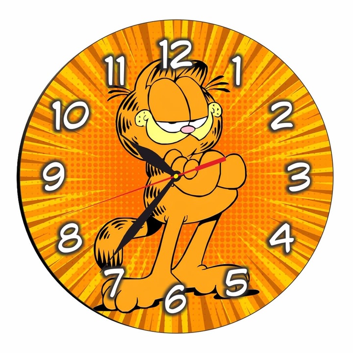 Ceas Disney Garfield, Lemn, 30 cm, CSDUV164