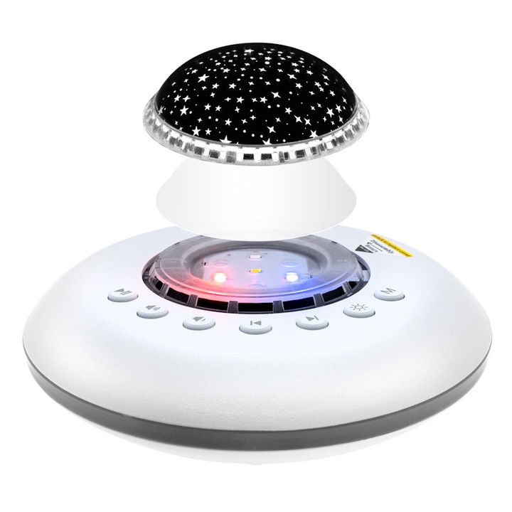 Dispozitiv de zgomot alb cu proiector de stele si lumina de noapte, 28 sunete, 6x6x3 inch