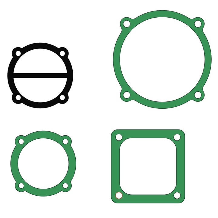 Set de 10 Garnituri set pentru cap compresor de aer V 3x65mm Mod.0.36-8 (C) CH195