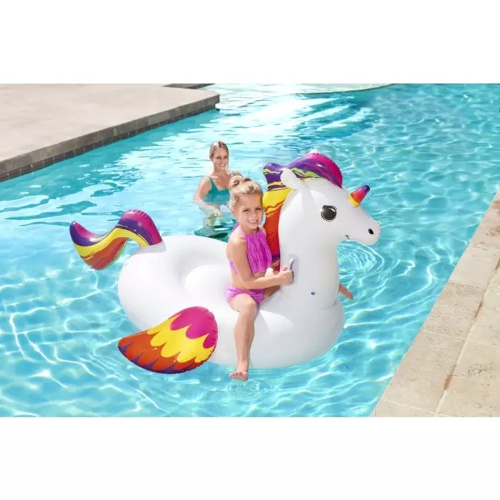 Saltea gonflabila Bestway - Ride-on, Fantasy Unicor, 155 x 119 cm