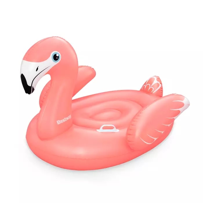 Saltea gonflabila Bestway - Ride-on, Fancy Flamingo, 138 x 107 cm