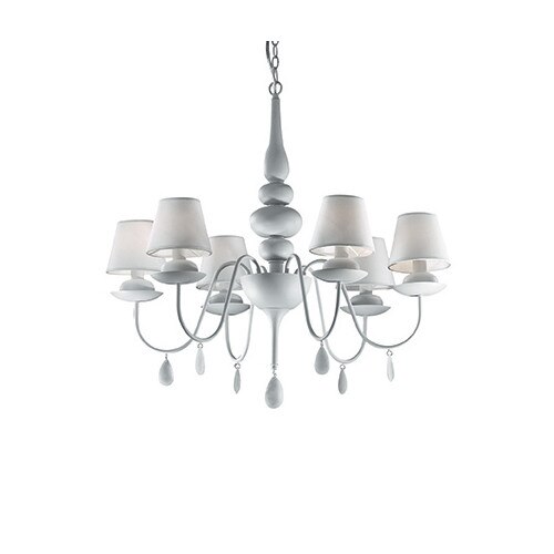 Lustra, BLANCHE SP6 BIANCO, IDEAL LUX, Alb