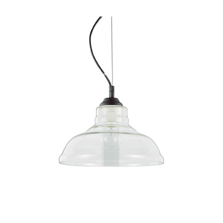 Lustra, BISTRO SP1 PLATE TRASPARENTE, IDEAL LUX, Crom