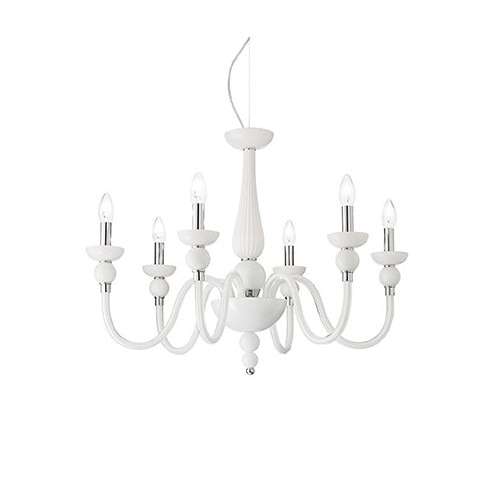 Lustra, DOGE SP6 BIANCO, IDEAL LUX, Crom