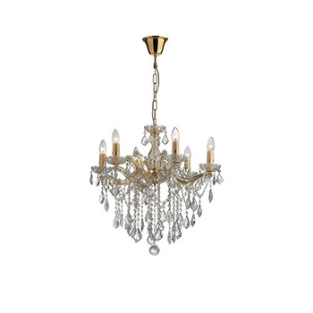 Lustra, FLORIAN SP6 ORO, IDEAL LUX, Auriu Lustra, FLORIAN SP6 ORO, IDEAL LUX, Auriu