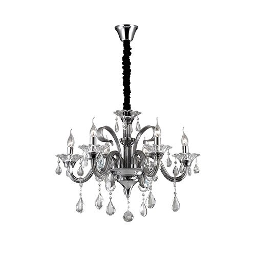 Lustra, COLOSSAL SP6 GRIGIO, IDEAL LUX, Gri