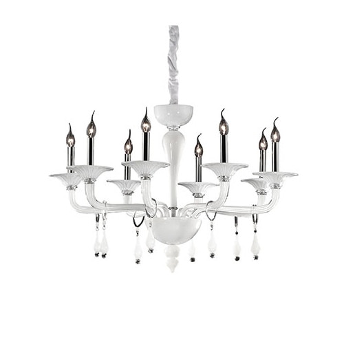 Lustra, MIRAMARE SP8, IDEAL LUX, Alb