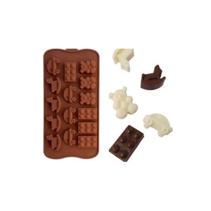 Forma siliconica pentru prajituri Cake Land, 20x10cm, rezistenta la temperaturi extreme, usor de curatat