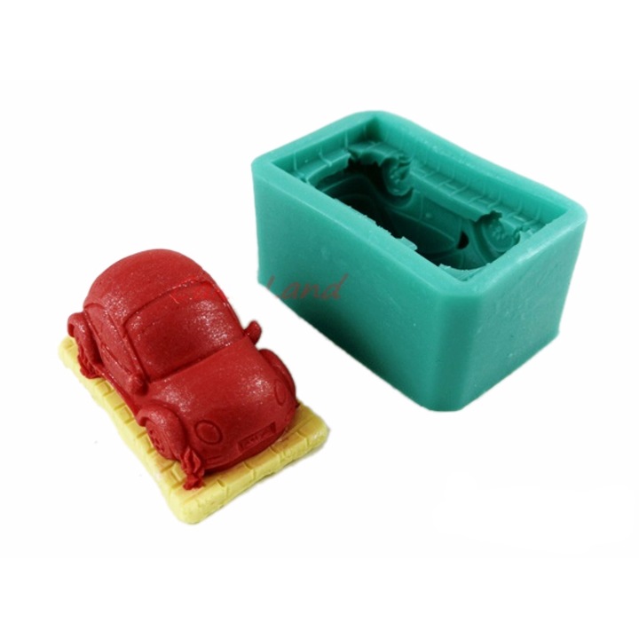 Forma pentru ornamente de tort 3D, Cake Land, silicon, 6x3.5x3cm, verde