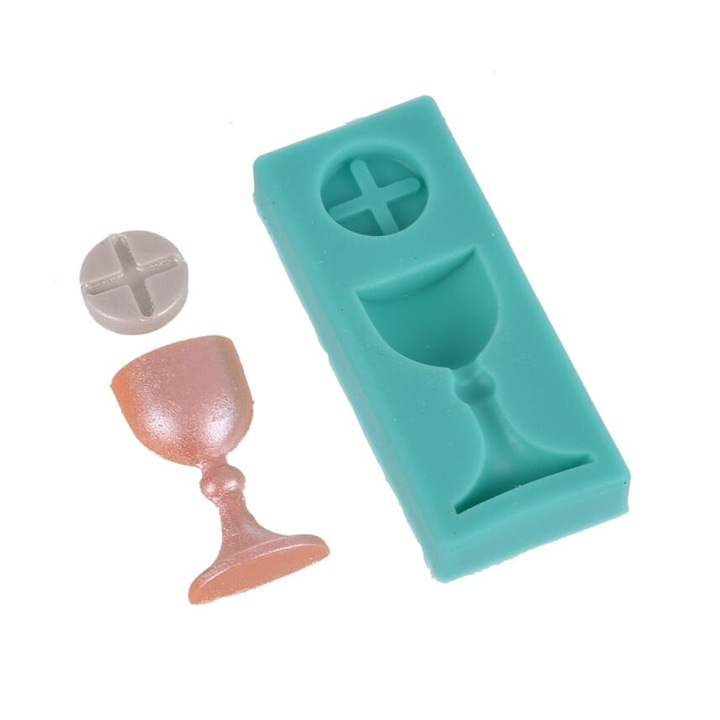 Силиконова форма Cake Land Chalice + Host, 4.5 см, за декориране на торти