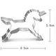 Forma metalica unicorn Cake Land, 6x8.5cm, pentru prajituri