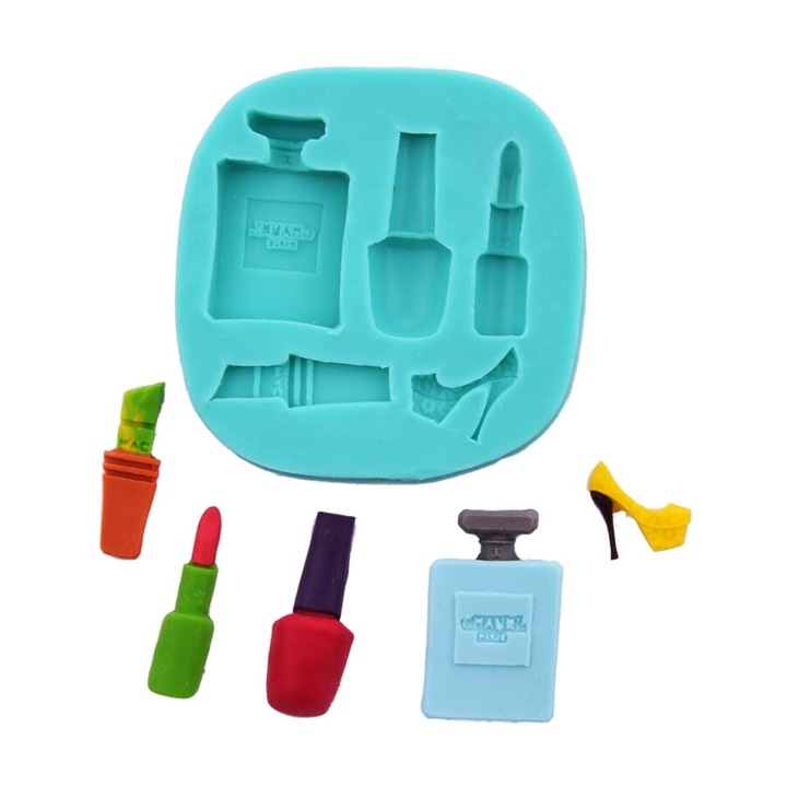 Силиконова форма за декорация на торти Cake Land, 3-4 см, незалепваща, за захарна паста, шоколад, гипс, моделираща глина