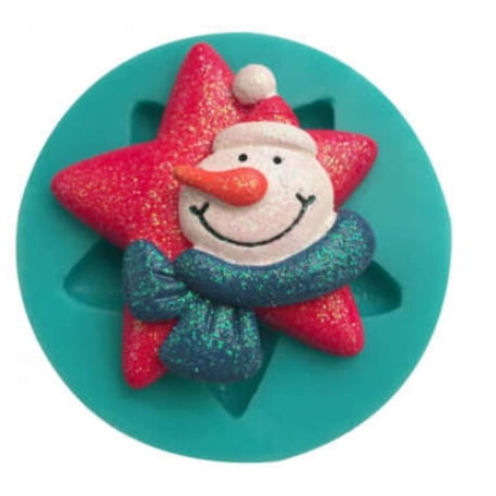 Cake Land szilikon forma tortadíszítéshez, hóember, 5,5cm