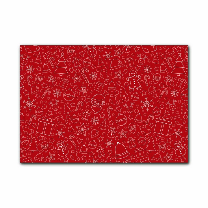 Akrill festmény, 100x70 cm, Fali grafika, fali dísz, Karácsonyi dísz, ek téli dekoráció, oah2s-100x70-296768353