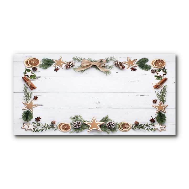 Akrill festmény, 120x60 cm, Fali grafika, fali dísz, Mézeskalács Christmas Holiday oah2s-120x60-231755883