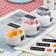 Пластмасови чаши с капак, Cake Land, 200 мл, комплект от 12 части, прозрачни, 70х80 мм