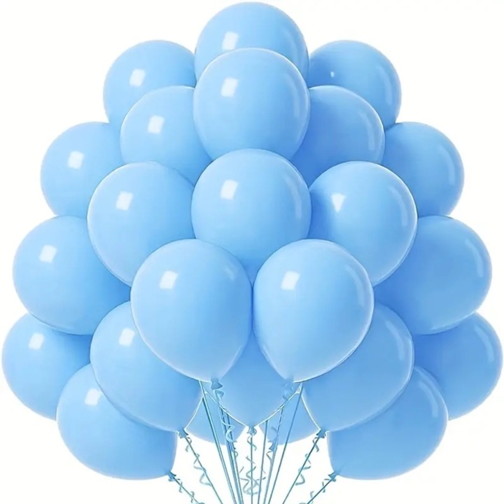 Set 100 baloane latex 30cm, Cake Land, colorate, albastre