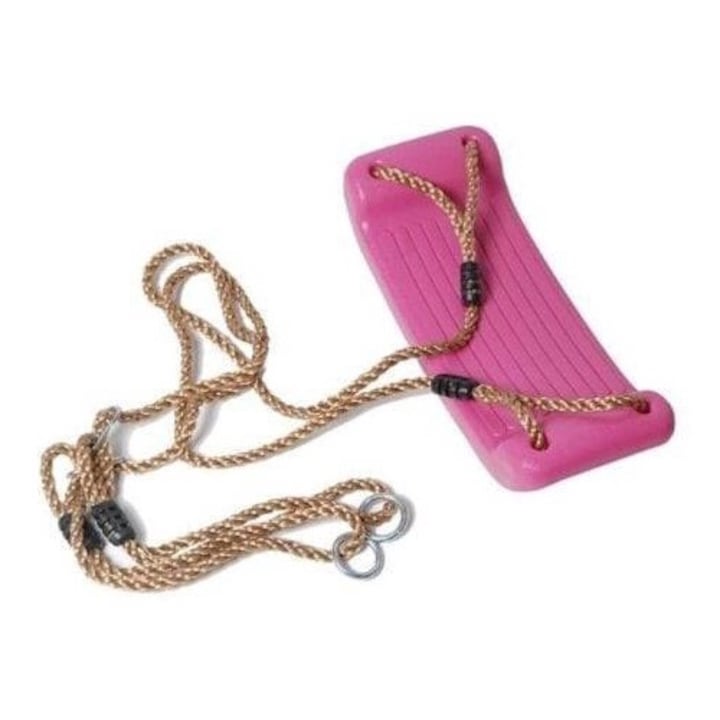 Leagan din plastic pentru copii, Malpiszon, roz