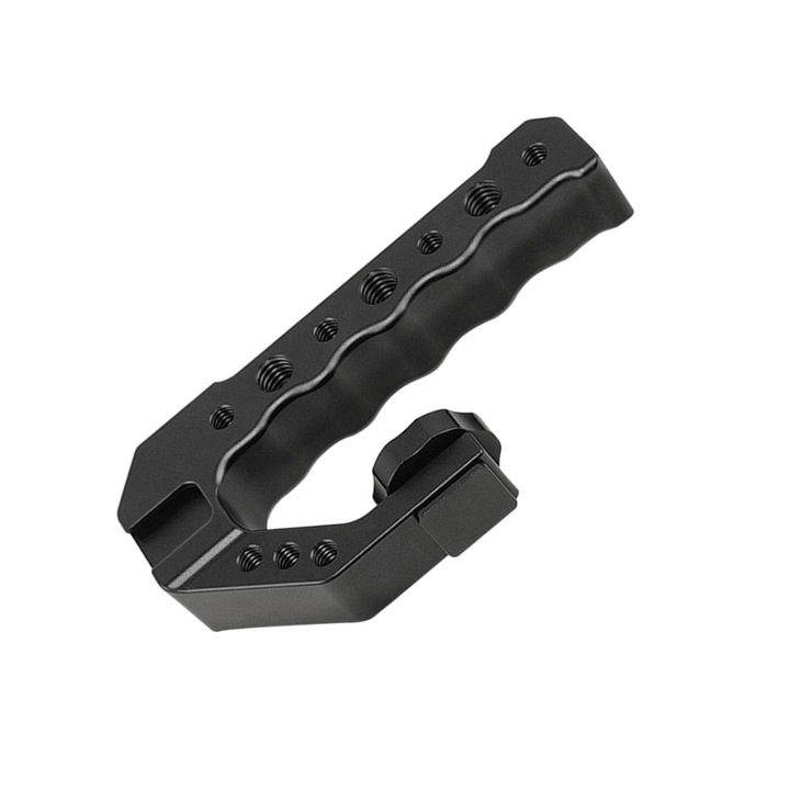 Maner De Sus, Pentru Camera Foto, Camera Video, SLR, Aliaj de aluminiu, robust si durabil, extindere puternica, design ergonomic, usor de utilizat, compatibil pe scara larga, compact si portabil, 130 * 65 * 23mm, Negru