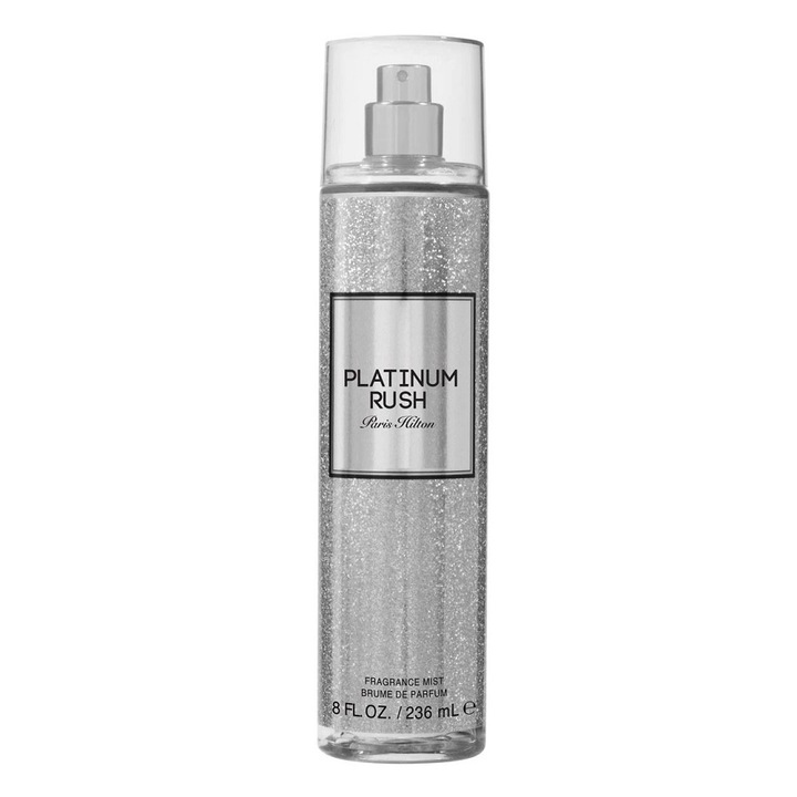 Parfüm Paris Hilton Platinum Rush, 236 ml, citrusos jegyek, fehér virágok