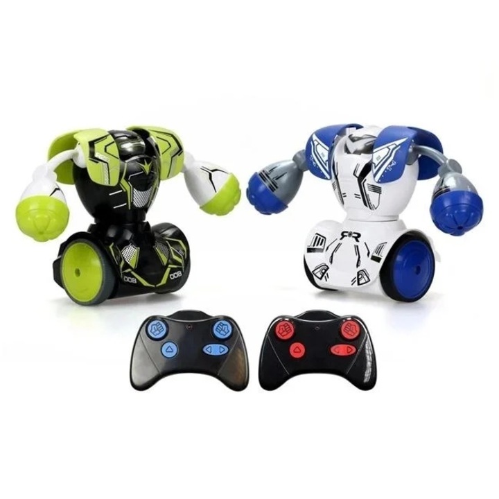 Комплект играчки робот, Welora, с дистанционно управление, LED светещи очи, 5 движения, звуков ефект, 46x11x27 см, многоцветен