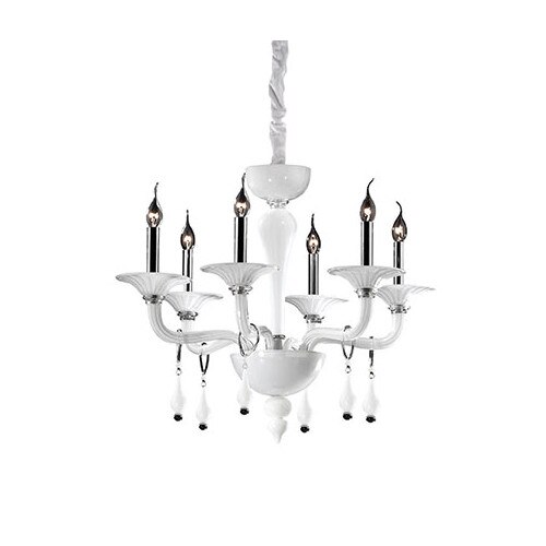 Lustra, MIRAMARE SP6, IDEAL LUX, Alb