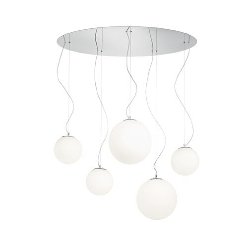 Lustra, MAPA BIANCO SP5, IDEAL LUX, Alb