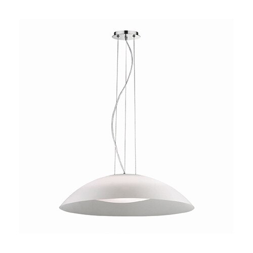 Lustra, LENA SP3 D64 BIANCO, IDEAL LUX, Crom