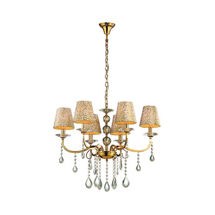 Lustra, PANTHEON SP6 ORO, IDEAL LUX, Auriu