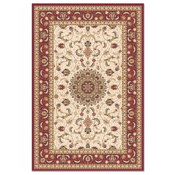Covor sintetic Atlas 3833-1-41335, 060 x 110 cm, Bordeaux/Bej, Model clasic european Covor sintetic Atlas 3833-1-41335, 060 x 110 cm, Bordeaux/Bej, Model clasic european