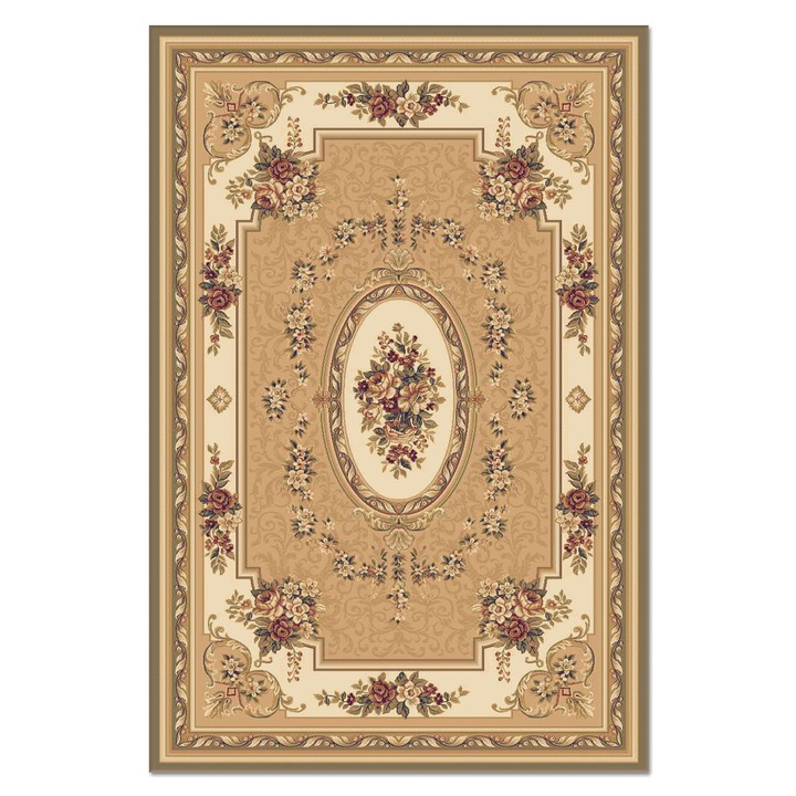Covor Carpeta sintetic, Atlas 410-1-41346, 060 x 110 cm, Multicolor, Model modern