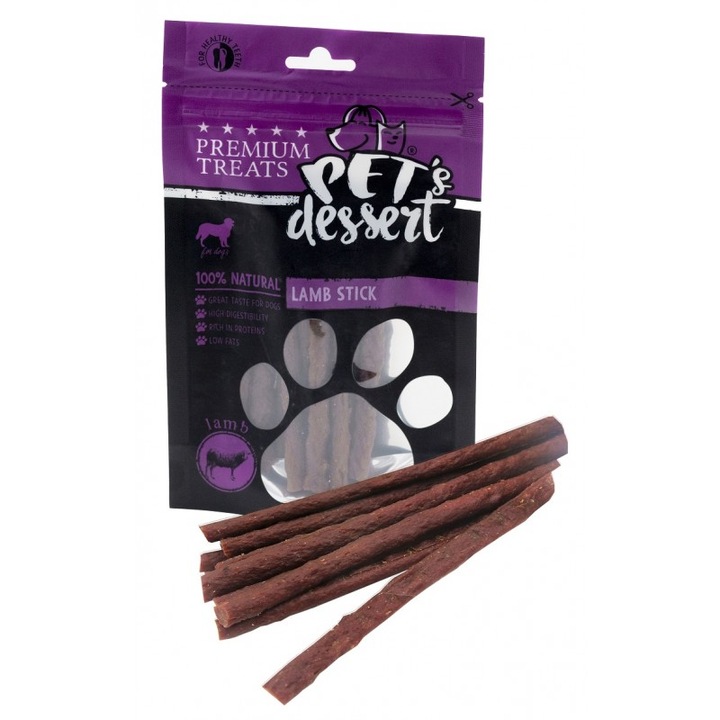 Награда за кучета Pet 'S Dessert Lss-04, Lamb Stick, 80 гр