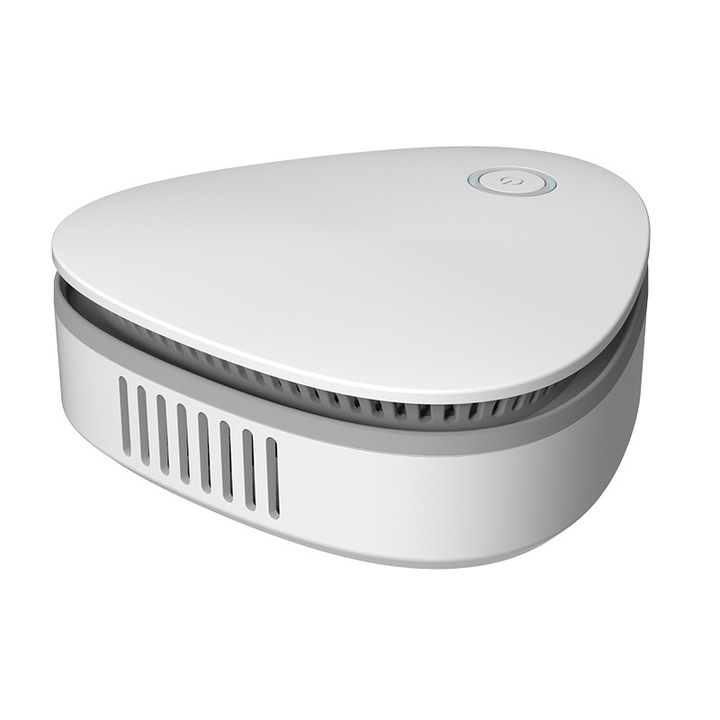Озонов стерилизатор за въздух, 3 режима, 5W, 1800mAh, Премахва миризми за малки помещения, Кола, Съблекалня, Хладилник, Фитнес чанта, Баня, Офис, Стерилизация, Дезинфекция, 228 г, Бял