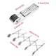 Taietor pentru aluat extensibil si Pizza, 5 role, AllizBan®, din otel inoxidabil, distanta ajustabila, alungire maxima 50cm, distanta maxima intre role 12cm, argintiu