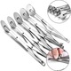 Taietor pentru aluat extensibil si Pizza, 5 role, AllizBan®, din otel inoxidabil, distanta ajustabila, alungire maxima 50cm, distanta maxima intre role 12cm, argintiu
