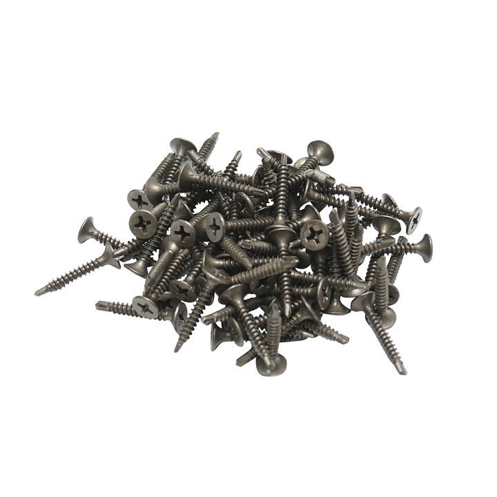 Surub rigips autoforant 3.5x25mm din otel fosfatat cu cap inecat 1000 buc/cutie