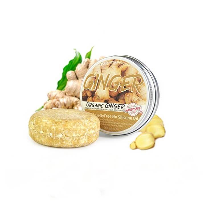 Джинджифилов сапун за регенерация на косата, 65g, bibubibu®