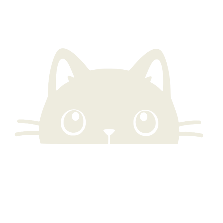 Sticker auto pisica, 15 cm, Alb