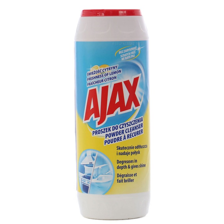 Pachet 3 X Solutie Praf de curatare Ajax Lemon 450g