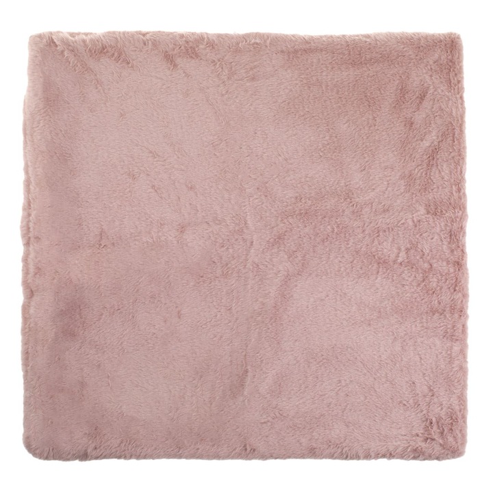 Fata de Perna Decorativa de Iarna Roz Rabbit 50x50cm