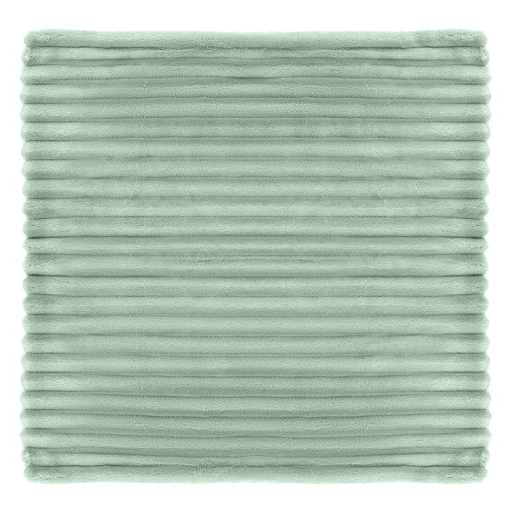 Fata de Perna Decorativa de Iarna Flannel Verde Menta 45x45cm