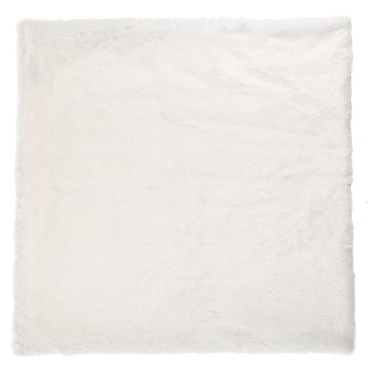 Dekoratív téli párnahuzat ekrü mintás nyúl 50x50cm