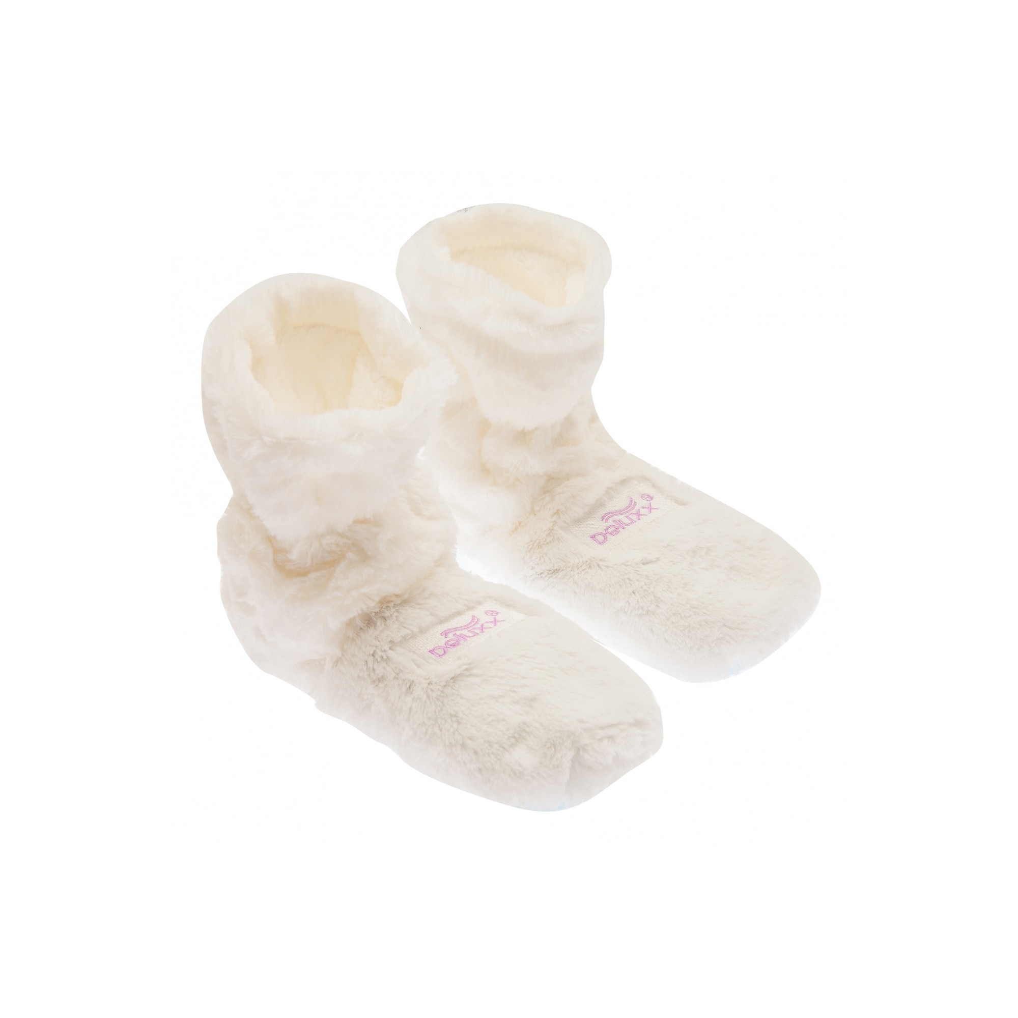 Botosi de casa Deluxx, cu incalzire, marime 26-30, pentru fetite, Alb