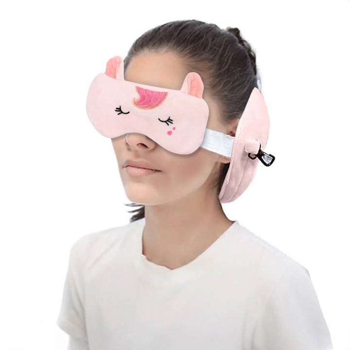 Perna de Calatorie & Masca Somn Unicorn