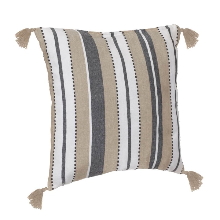 Perna de Vara Ecru Franjuri Bej 40x40cm